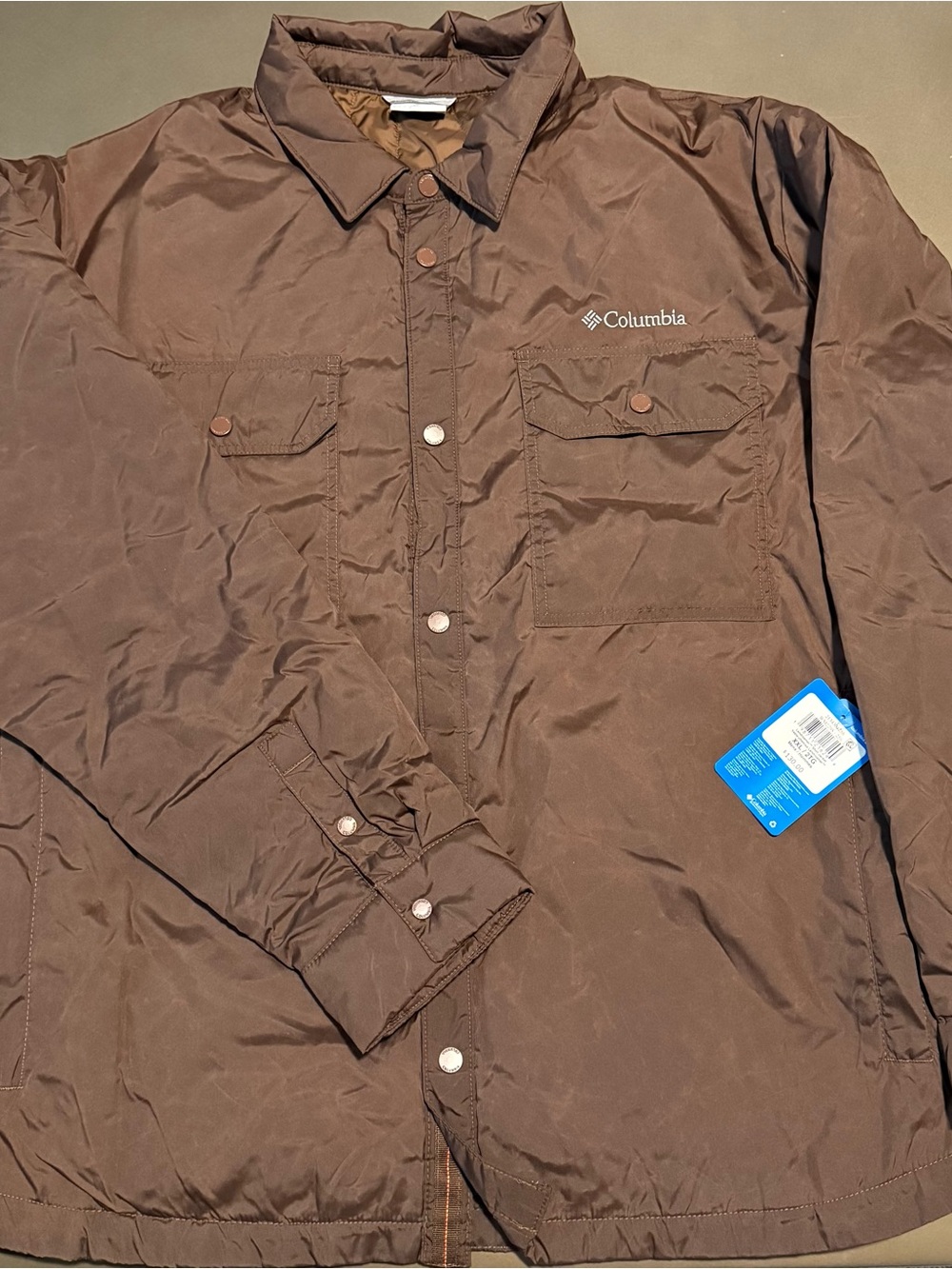 Columbia Men's Brown Lightweight Shirt Jacket